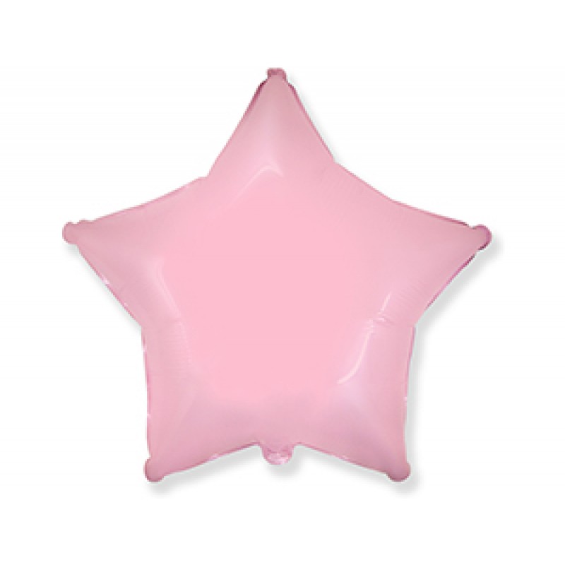 FlexMetal (9" -23см) ЗВЕЗДА Пастель Pink, 5 шт/уп
