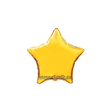 FlexMetal (4" -10см) ЗВЕЗДА Металлик Gold, 5 шт/уп