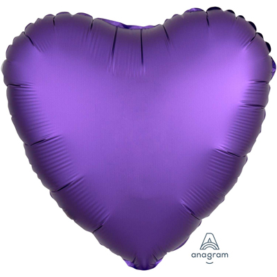 Anagram (18" -46см) СЕРДЦЕ  Сатин Purple Royale