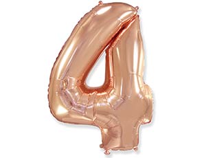 FlexMetal ЦИФРА 4 Rose Gold, 1 шт
