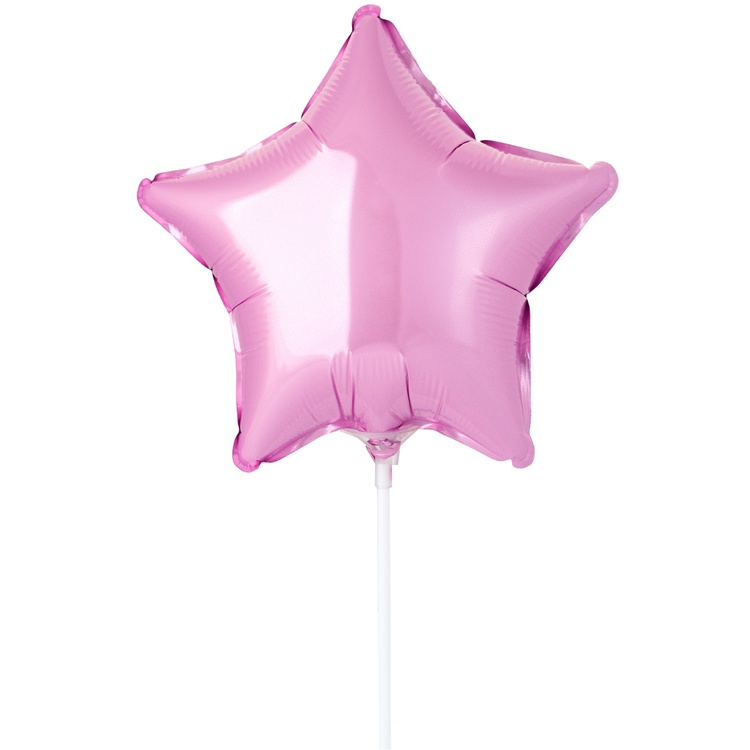 FlexMetal (9" -23см) ЗВЕЗДА Пастель Pink, 5 шт/уп