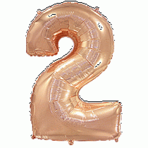 FlexMetal ЦИФРА 2 Rose Gold, 1 шт