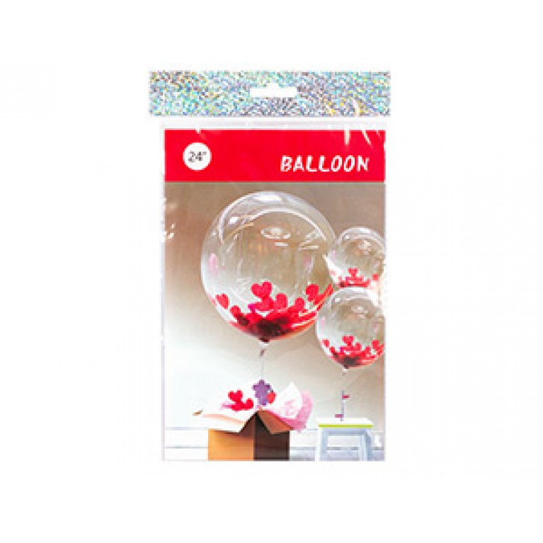 Веселая Затея BUBBLE СФЕРА 24" б/рис, 1 шт