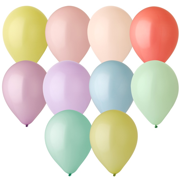 Everts 12" Стандарт Macaron ассорти, 50 шт