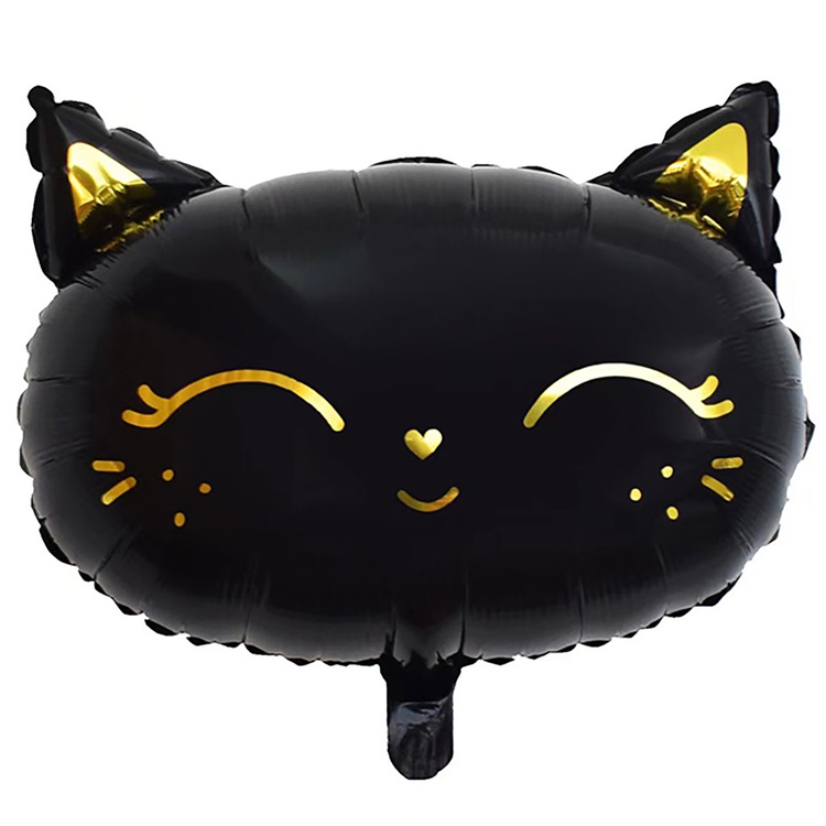 К ФИГУРА (19" -48см) Кошка голова черная, 1 шт/уп