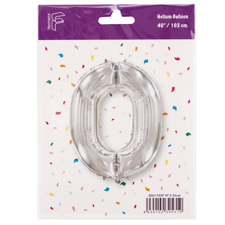 FlexMetal ЦИФРА 0 Silver, 1 шт