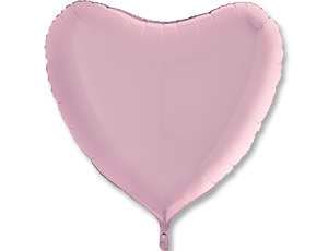 Grabo (36" -92см) СЕРДЦЕ  Пастель Pink, 1 шт