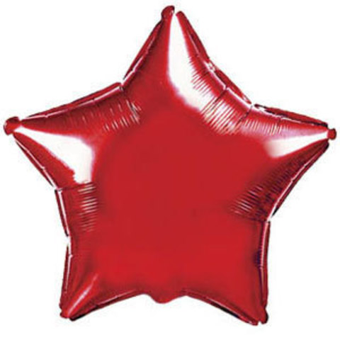 FlexMetal (4" -10см) ЗВЕЗДА Металлик Red, 5 шт/уп