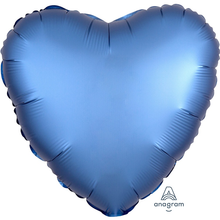 Anagram (18" -46см) СЕРДЦЕ Сатин Azure