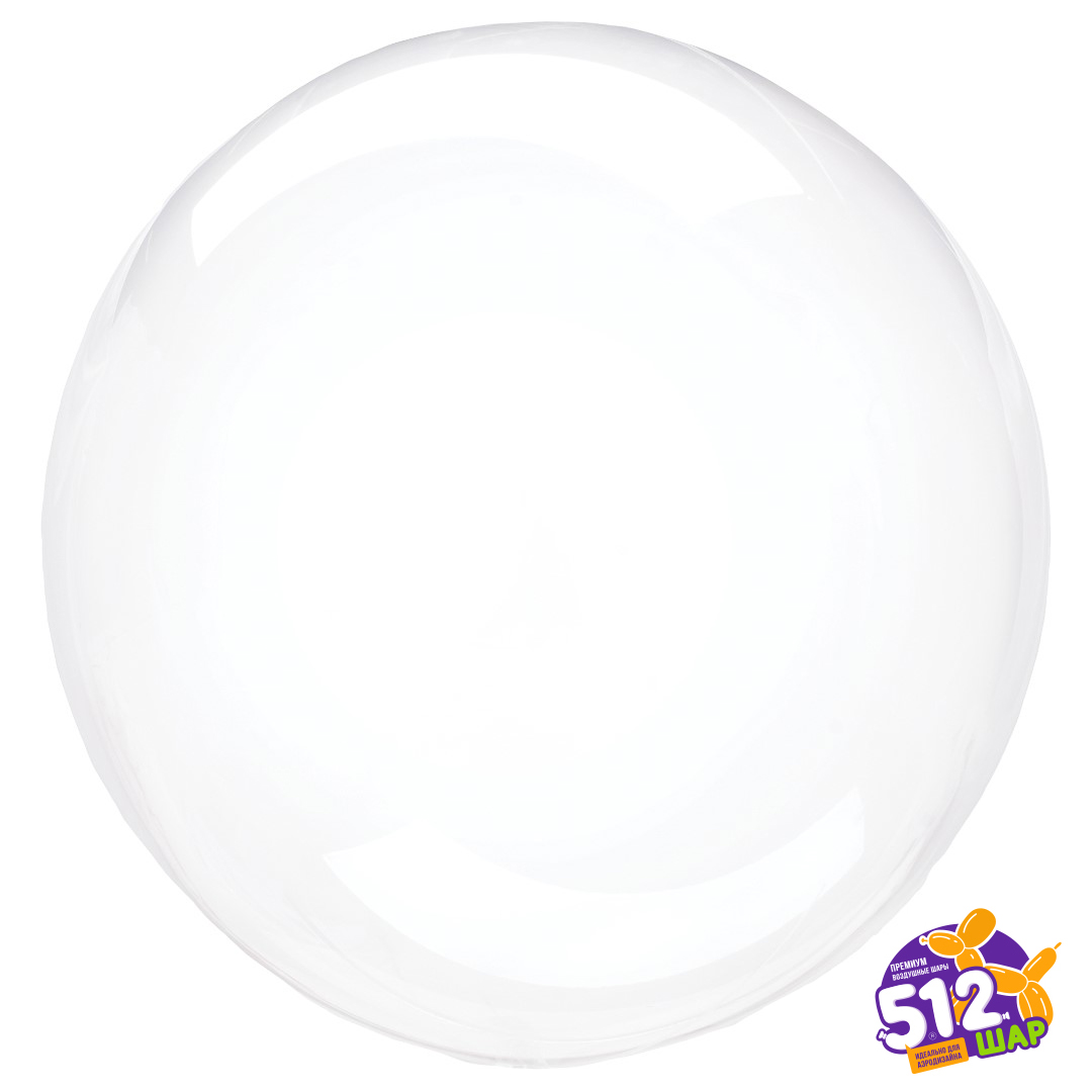 ТМ 512 (18" -46см) Deco Bubble, Прозрачный, Кристалл, 1 шт/уп.