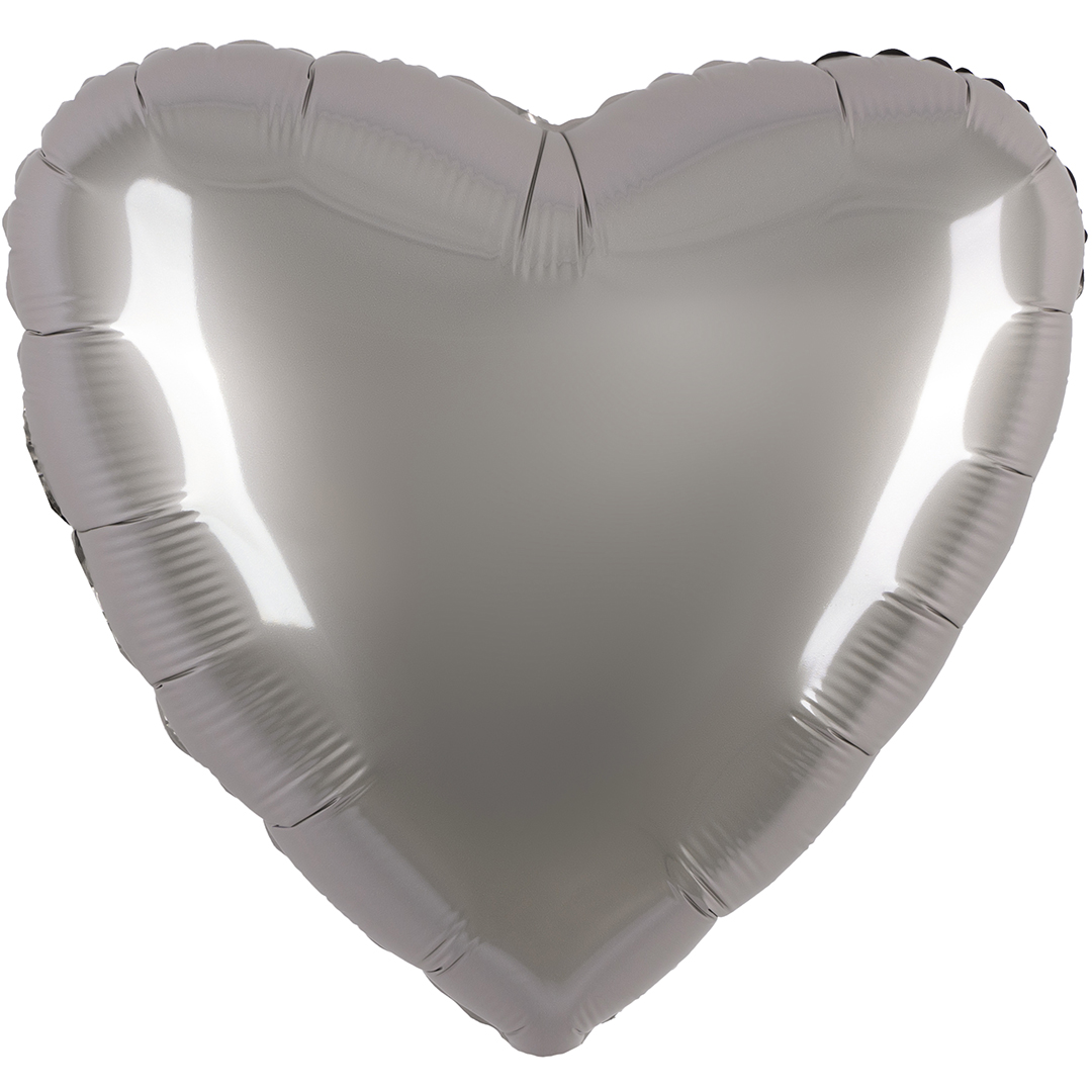 FlexMetal (18" -46см) Сердце, Звезд Серебро, Мат