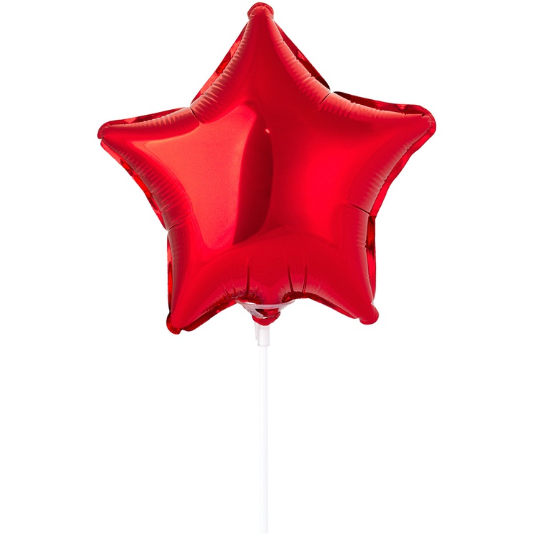 FlexMetal (4" -10см) ЗВЕЗДА Металлик Red, 5 шт/уп