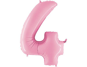 Grabo ЦИФРА 4 40" Пастель Pink, 1 шт