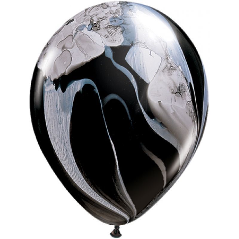 Qualatex 11" Супер Агат Black White 25 шт