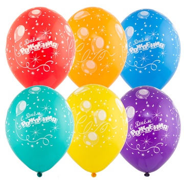 Belbal Шелк паст 14" С ДР Шары Конфетти, 25 шт