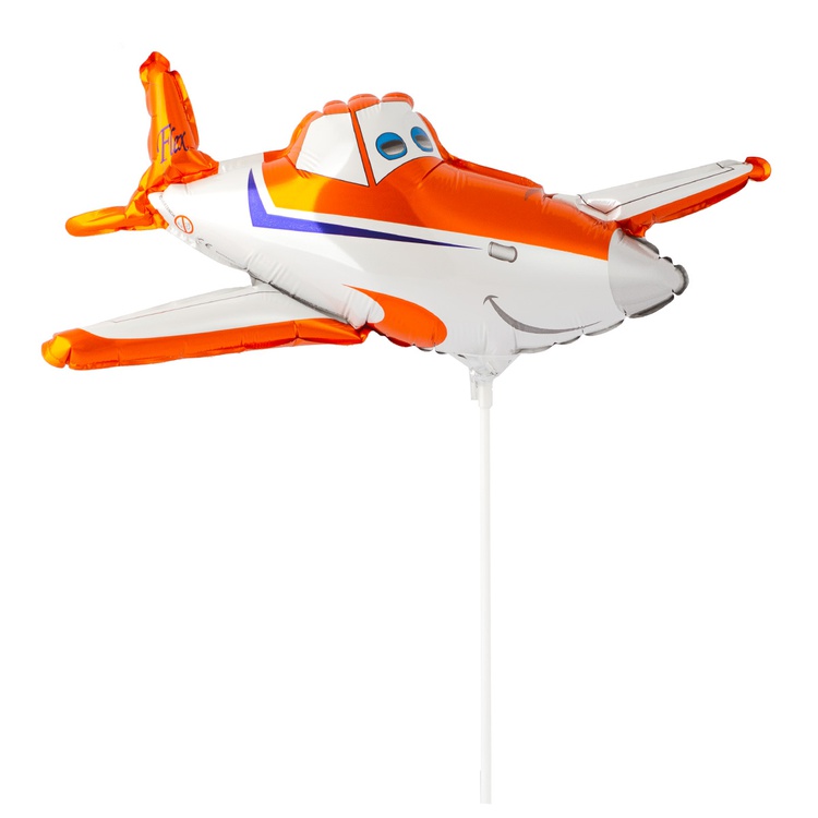 FlexMetal (16" -41см) м/ф Самолет оранжевый, 5 шт/уп