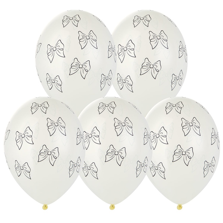 Belball Шелк пастель 14" Бантики, 25 шт