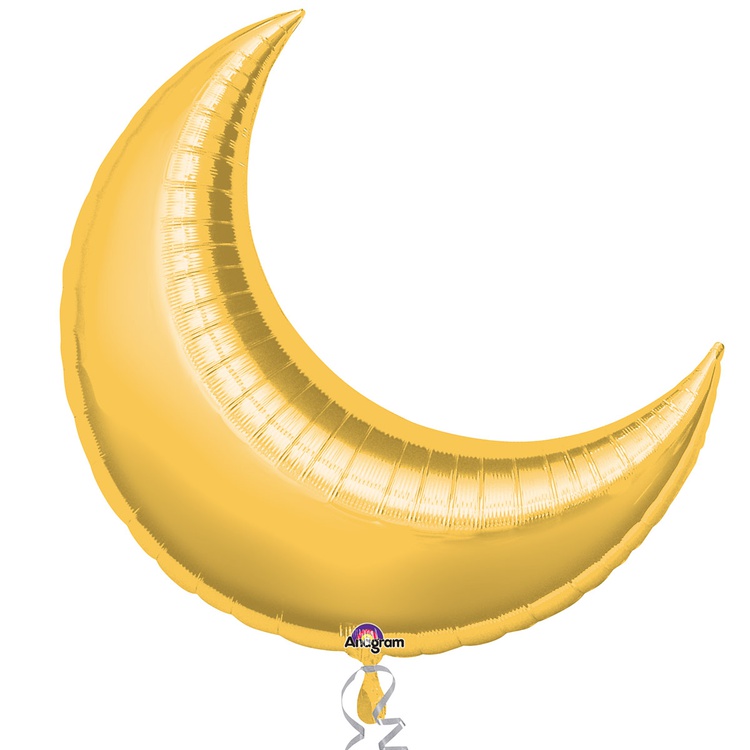 Anagram  МЕСЯЦ 26" Металлик Gold, 1 шт