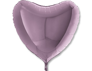 Grabo (36" -92см) СЕРДЦЕ  Металлик Lilac, 1 шт
