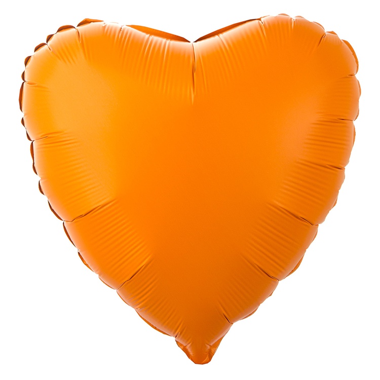 Grabo (18" -46см) СЕРДЦЕ Пастель Matte Orange
