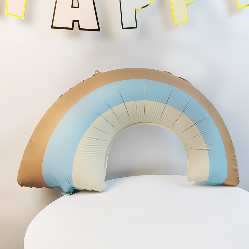Falali (32" -82см) Радуга, Голубой, Сатин, 1 шт/уп.