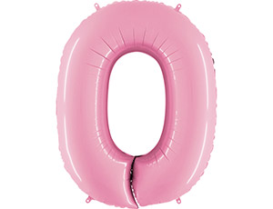 Grabo ЦИФРА 0 40" Пастель Pink, 1 шт