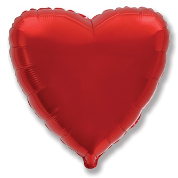 FlexMetal (18" -46см) СЕРДЦЕ Металлик Red