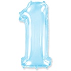 FlexMetal ЦИФРА 1 40" Pastel Blue, 1 шт