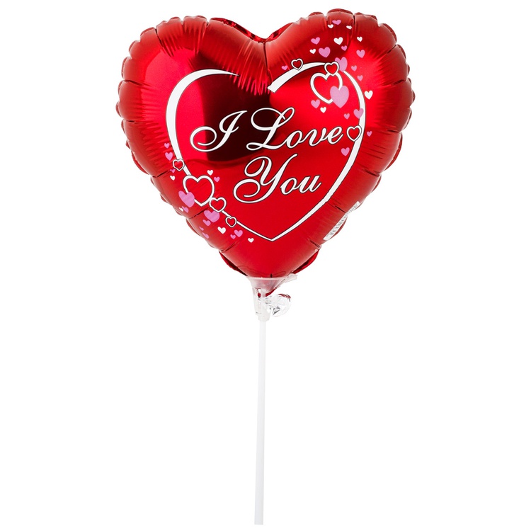 FlexMetal (9" -23см) м/ф ILY Сердца, 5 шт/уп