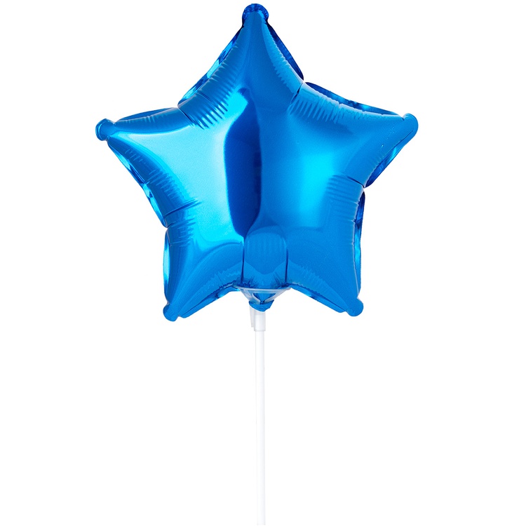FlexMetal (9" -23см) ЗВЕЗДА Металлик Blue, 5 шт/уп