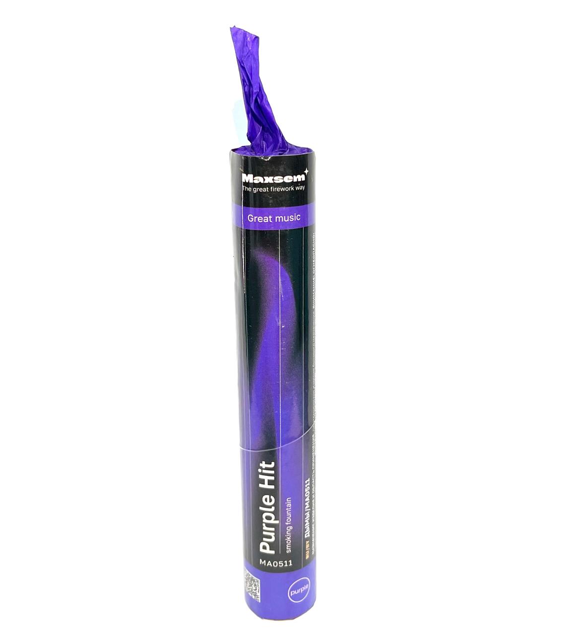 Дым 60 сек, Purple Hit, Фиолетовый 125 мм, 1 шт