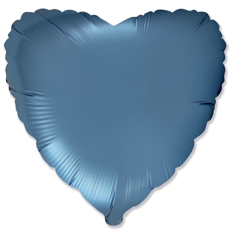 FlexMetal (18" -46см) СЕРДЦЕ Сатин Steel Blue