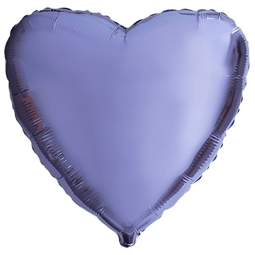 FlexMetal (9" -23см) СЕРДЦЕ Металлик Violet, 5 шт/уп