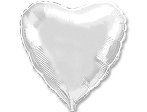 FlexMetal (18" -46см) СЕРДЦЕ Пастель White