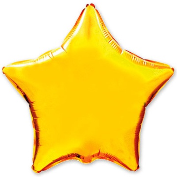 FlexMetal (32" -82см) ЗВЕЗДА Металлик Gold, 1 шт