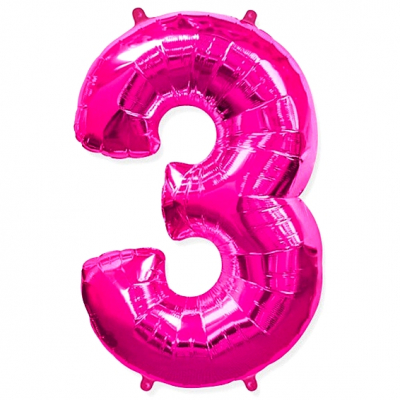 FlexMetal ЦИФРА 3 Fuchsia, 1 шт