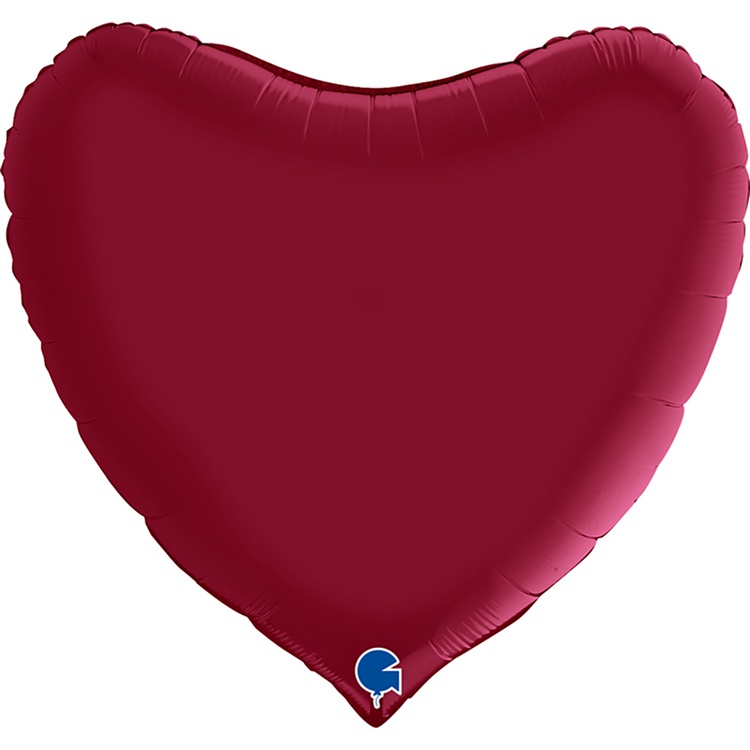 Grabo (36" -92см) СЕРДЦЕ Сатин Cherry, 1 шт