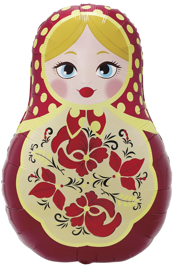 Falali Шар (42''/107 см) Фигура, Матрешка, 1 шт. в уп.