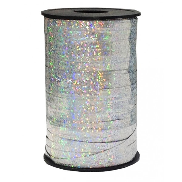Лента голография (0,5 см x 250 м) Серебро