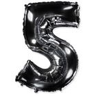 FlexMetal ЦИФРА 5 40" Black, 1 шт