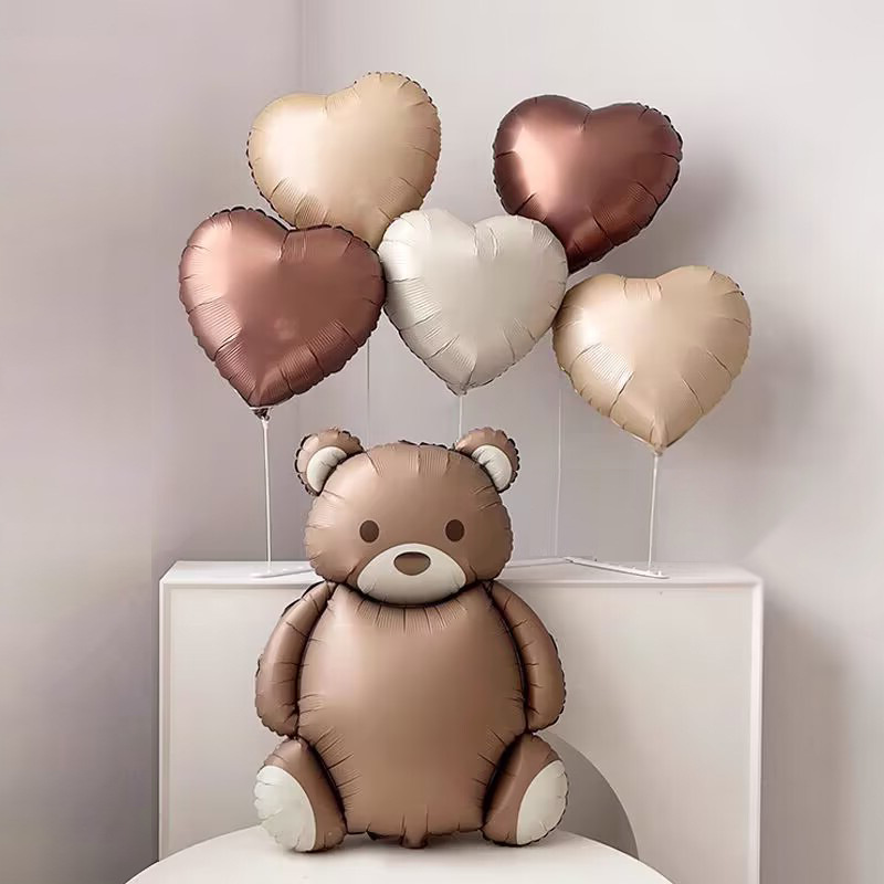 Falali (35" -90см) Мишка, Сатин, 1 шт/уп.