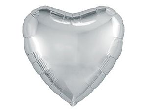 Agura (30" -76см) Сердце, Серебро, 1 шт/уп.