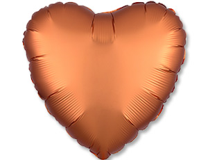 Anagram (18" -46см) СЕРДЦЕ  Сатин Amber