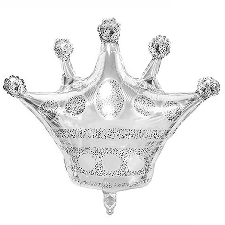 К ФИГУРА (39" -100см) Корона серебряная, 1 шт/уп