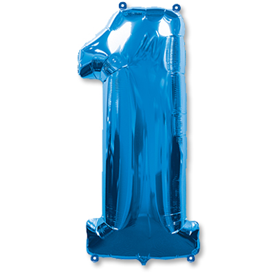 FlexMetal ЦИФРА 1 Blue, 1 шт