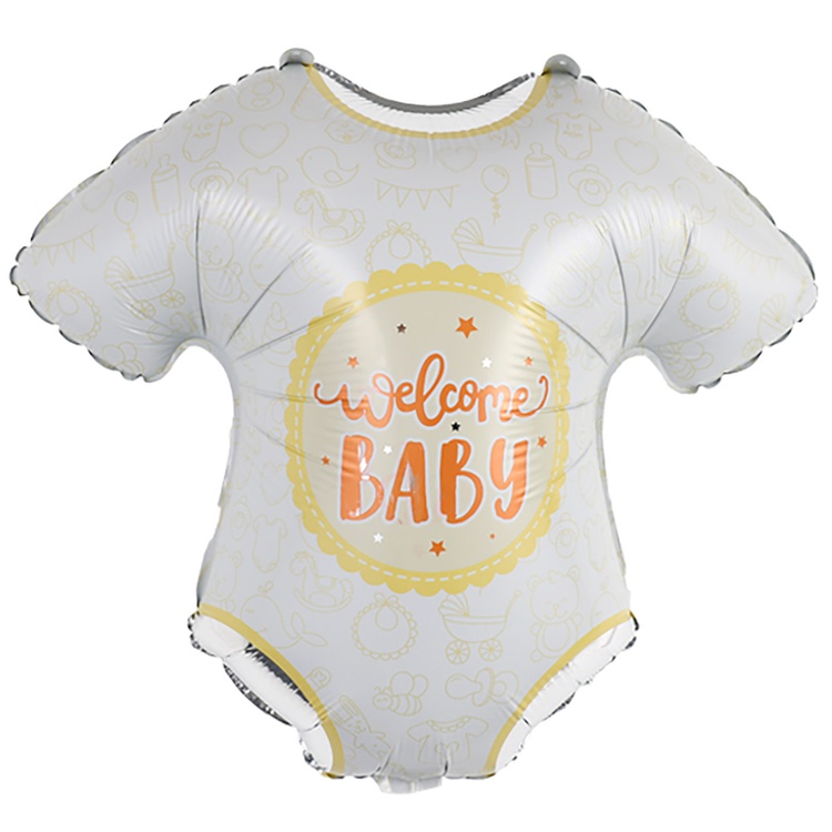 К ФИГУРА (23" -59см) Боди WELCOME BABY белое, 1 шт/уп