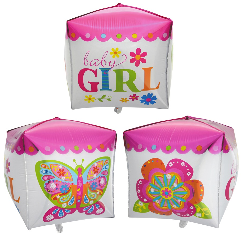 Falali (14" -36 см) 3D КУБ 14" HB Малыш девочка, 1 шт