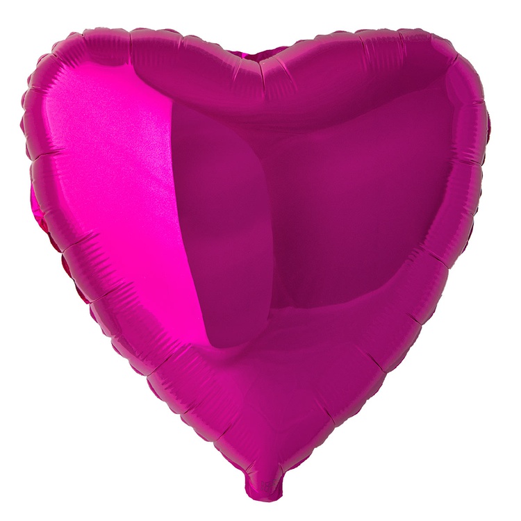 FlexMetal (18" -46см) СЕРДЦЕ Металлик Fuchsia