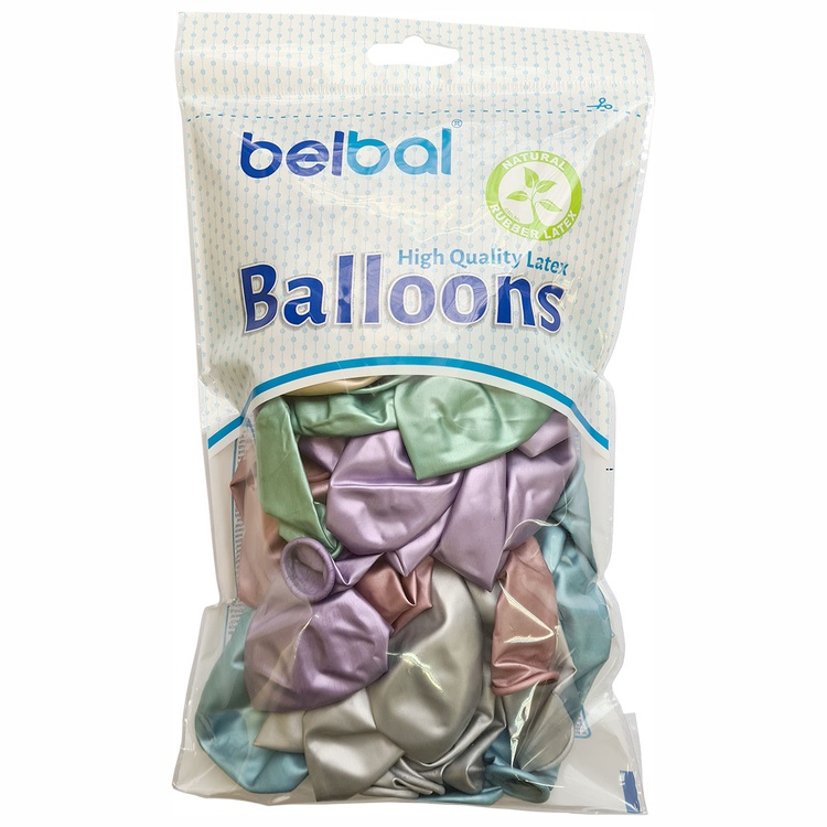 Belbal 14" Хром Glossy ассорти, 50 шт