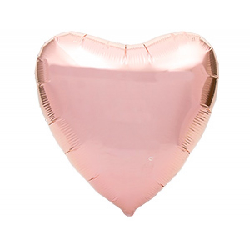 FlexMetal (18" -46см) СЕРДЦЕ Металлик Rose Gold